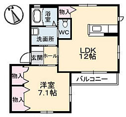 間取図画像 1LDK