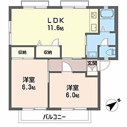 間取図画像 2LDK