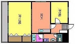シティハウス・おがわ 2DKの間取図画像