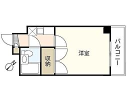 AshiyaVivid府中 1Kの間取図画像