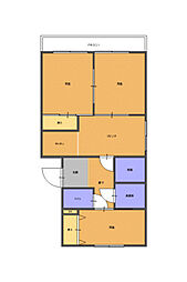 メゾン河野 3DKの間取図画像