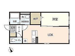 エルディムK 1LDKの間取図画像