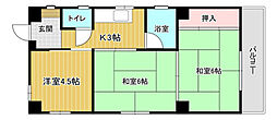 昭和ハイツ 3Kの間取図画像