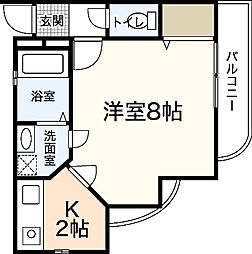M・terraza 1Kの間取図画像