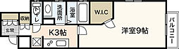 セントヒルズ住吉レジデンス 1Kの間取図画像