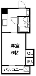 N428ビル 1Kの間取図画像