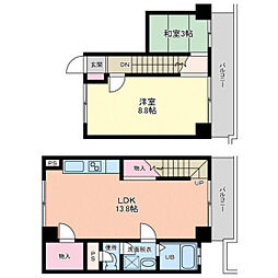 サンシャイン猫田 2LDKの間取図画像