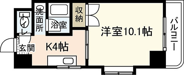 広島県広島市東区牛田本町1丁目(賃貸マンション1K・5階・30.27㎡)の写真 その2