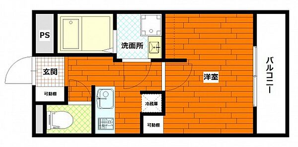 コーポ木村（山本） ｜広島県広島市安佐南区山本1丁目(賃貸マンション1K・3階・22.70㎡)の写真 その2