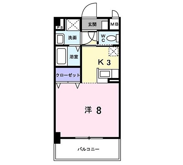 カルフ－ル緑井 ｜広島県広島市安佐南区緑井4丁目(賃貸マンション1R・1階・27.84㎡)の写真 その2