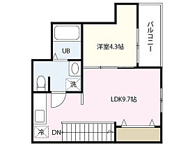 広島県広島市西区都町（賃貸アパート1LDK・2階・34.02㎡） その2