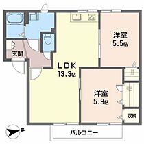 フレグランス塚本　Ａ棟  ｜ 広島県広島市安佐南区上安2丁目（賃貸アパート2LDK・2階・54.25㎡） その2