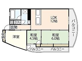 エーデル川内 301 ｜ 広島県広島市安佐南区川内5丁目（賃貸マンション3LDK・3階・60.00㎡） その2