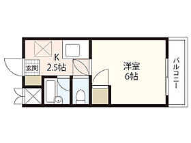 ジュネス大町  ｜ 広島県広島市安佐南区大町西1丁目（賃貸マンション1K・2階・23.23㎡） その2