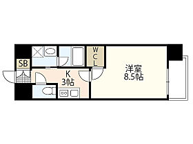 広島県広島市中区西白島町（賃貸マンション1K・8階・29.98㎡） その2