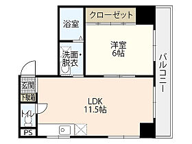 広島県広島市南区的場町2丁目（賃貸マンション1LDK・4階・37.56㎡） その2