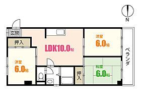 第3中川ビル  ｜ 広島県広島市安佐南区八木9丁目（賃貸マンション3LDK・2階・60.00㎡） その2