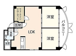 間取図画像 2SLDK
