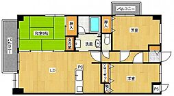 ハイブレスビル 3LDKの間取図画像