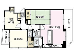 間取図画像 3LDK