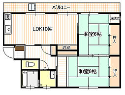 間取図画像 2LDK
