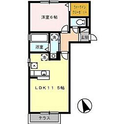 間取図画像 1LDK