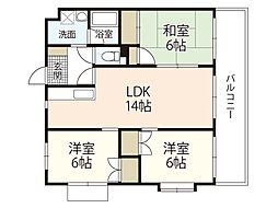 間取図画像 3LDK