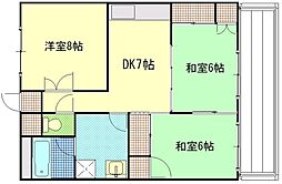 間取図画像 3DK