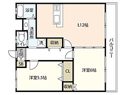 間取図画像 2LDK