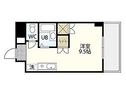 久保田ビル ワンルームの間取図画像