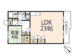 とぴあビル 1LDKの間取図画像