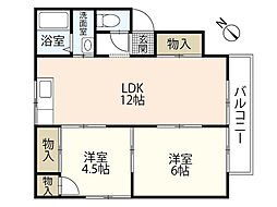 間取図画像 2LDK