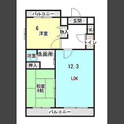 間取図画像 2LDK