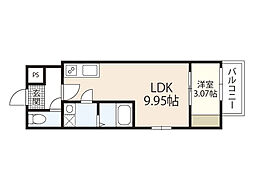 間取図画像 1LDK