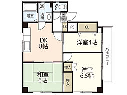 シルク西原 3DKの間取図画像