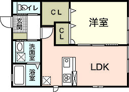 ウィズハイム高取北 1LDKの間取図画像