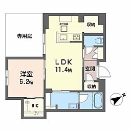 Allume 1LDKの間取図画像