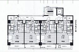 クローバー大町 1Kの間取図画像