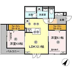 Campanella 中山南 2LDKの間取図画像
