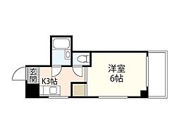 サンコーポ長束 1Kの間取図画像