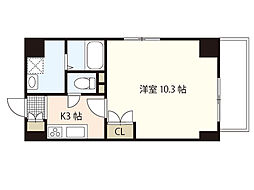 K38 1Kの間取図画像