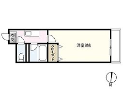 コンフォート・Nビル 1Kの間取図画像