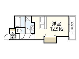 レンレンロイヤルガーデンレンレンビル2 ワンルームの間取図画像