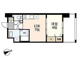 katayamaビル27 1LDKの間取図画像
