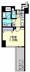 アルル国泰寺 1Kの間取図画像