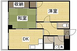 ライブコーポブンカ 2DKの間取図画像