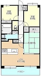 ファミール西条朝日町 3LDKの間取図画像