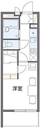 レオパレスさくら 1Kの間取図画像