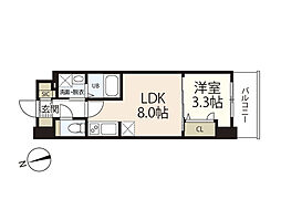 S-REJIDENCE広島駅clarity 1LDKの間取図画像
