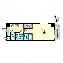 五日市OKビル 1Kの間取図画像